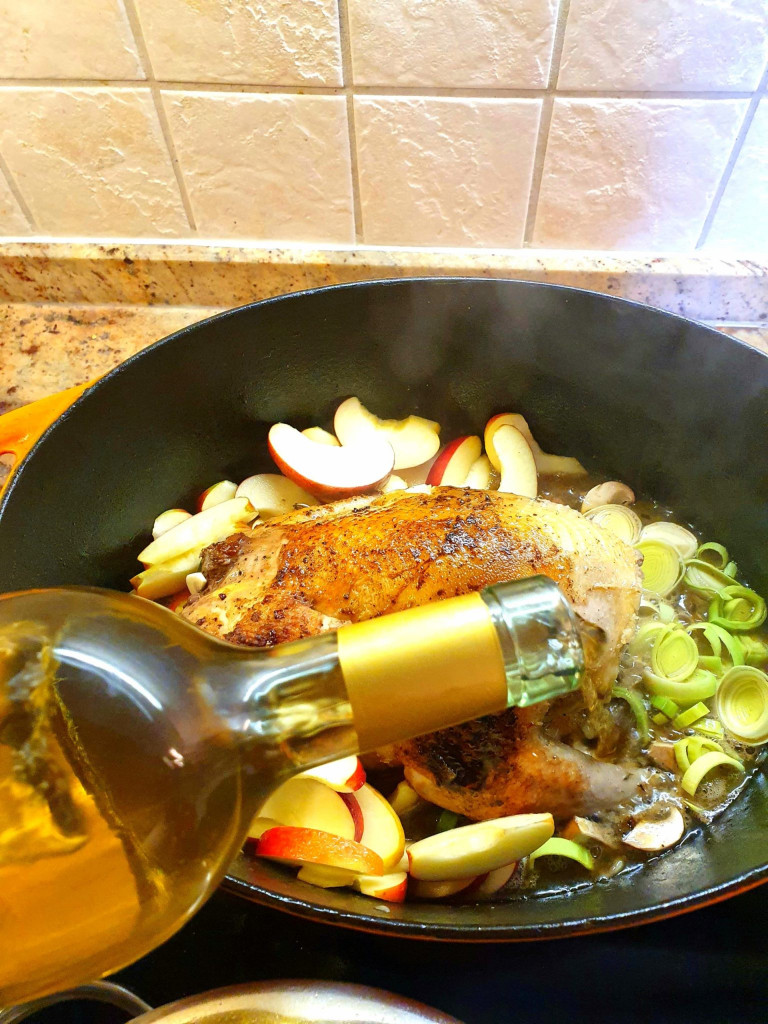 Fasan mit Weintrauben gefüllt und mit Aligot - Concept Kitchen